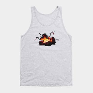 Critical Hit Explosion D20 Dice Tank Top